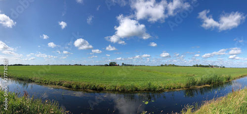 Frisian landscape panorama