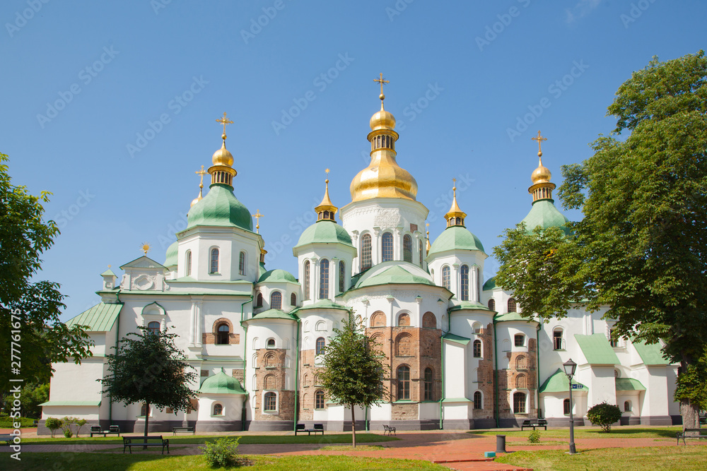 Collector of St. Sophia, Sophia Cathedral. Ukraine Kiev. Sunny summer day. Religion Christianity Orthodox culture