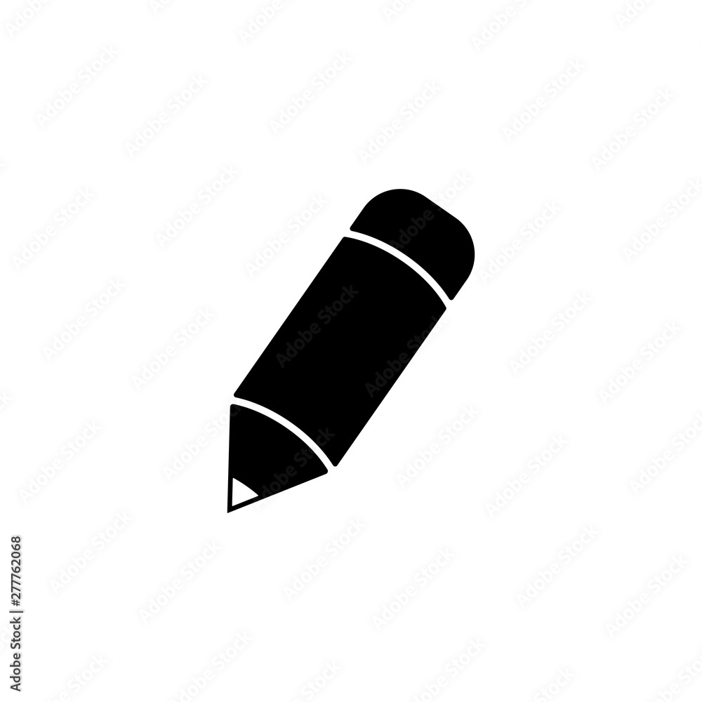 pencil icon on white background, vector symbol - Vector pencil icon on white background, vector symbol - Vector