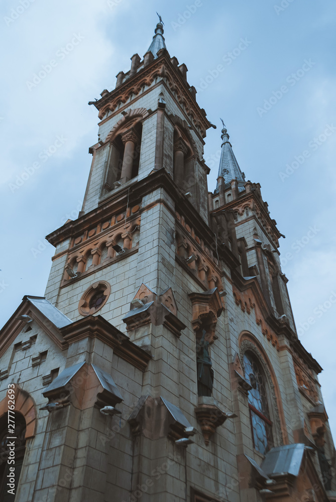 Cathedral in Batumi, attractions in the Gothic style,