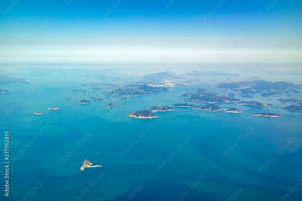 Aerial view of the beautiful Geoje Island Aerial view of the beautiful Geoje Island
