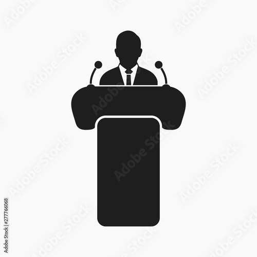 Speaker icon. Flat style vector EPS.