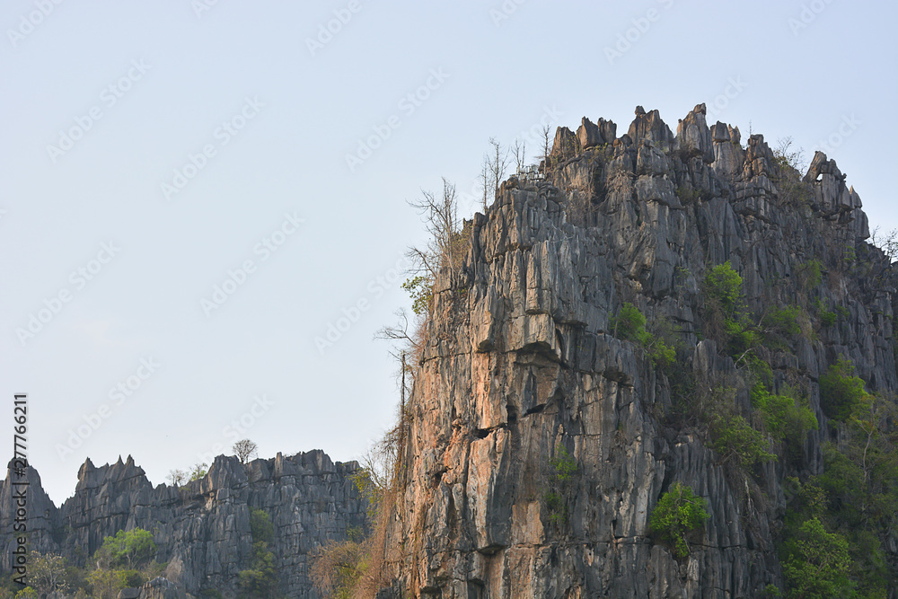 Limestone Mountains At Ban Mung, Noen Maprang, Phitsanulok Province