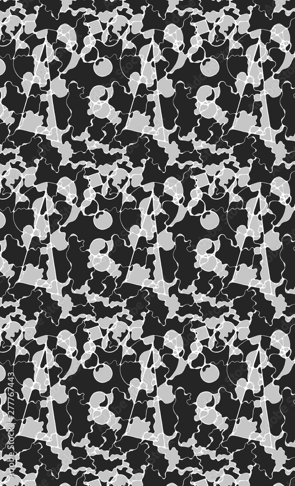 Grayscale Print Pattern Grayscale Print Pattern