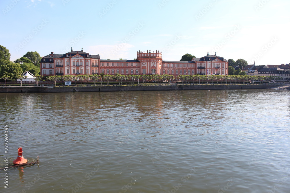 Biebrich Palace viewed from the Rhein river