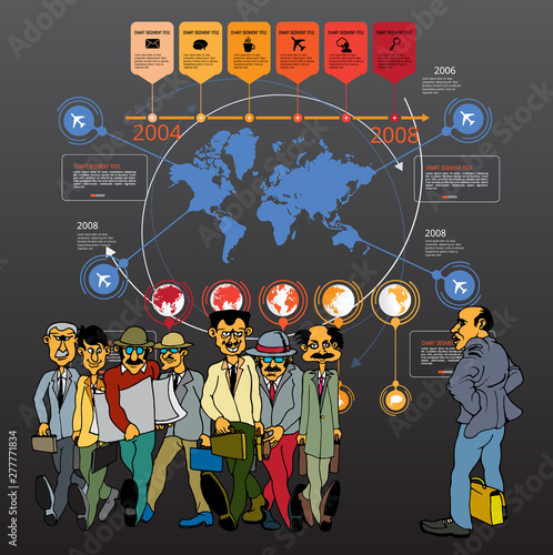 Infographic vector elements for business illustration photo