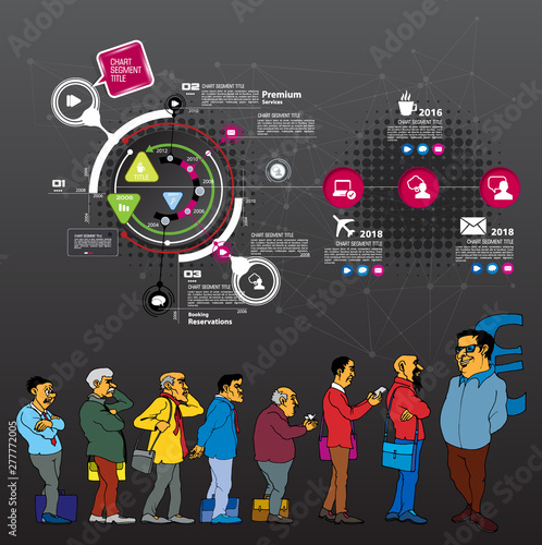 Infographic vector elements for business illustration photo