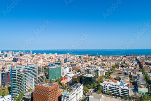 Spain, Barcelona, cityscape with view to the sea