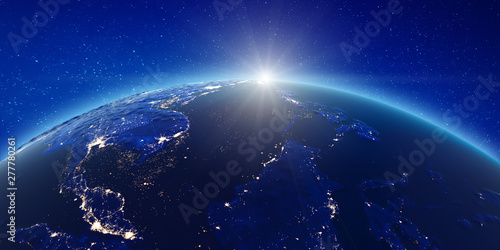 Fototapeta Naklejka Na Ścianę i Meble -  South-east Asia from space