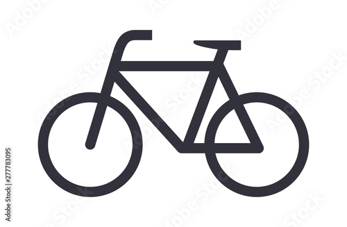 Bike icon bicycle vector symbol