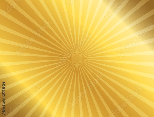 Shiny gold texture with beams and rays