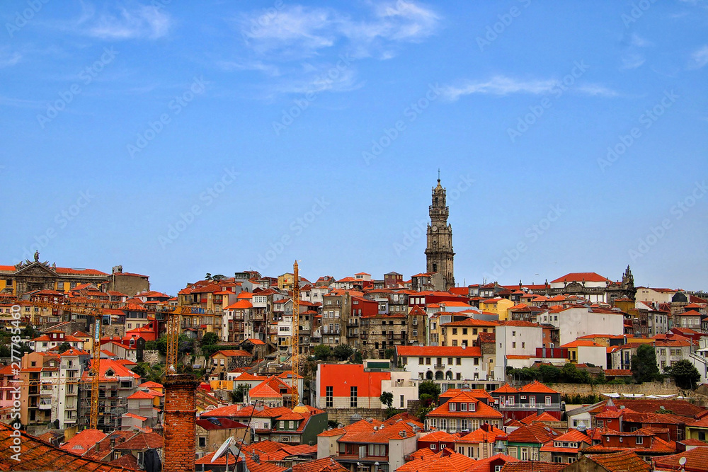 View of the city of Porto, Portugal.