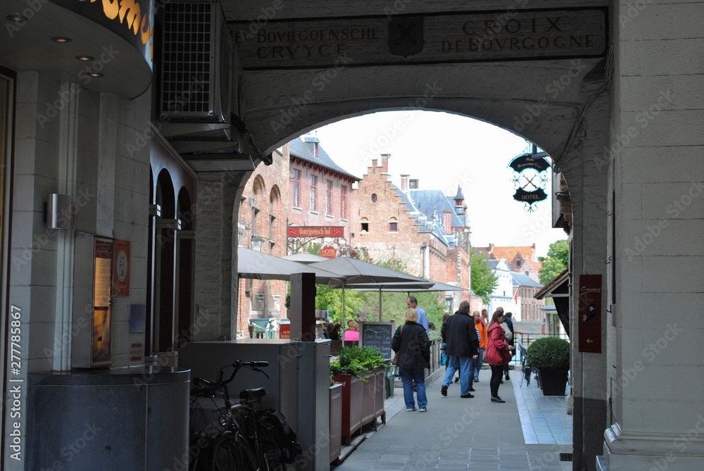 Obraz premium Ruelle colorée, Bruges