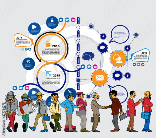 Business infographic layout. Design colorful presentation templates.