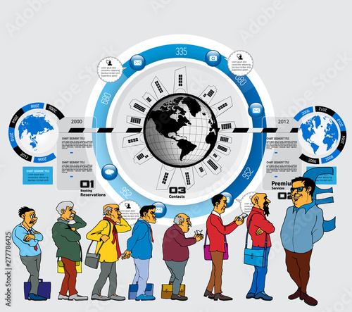 Business infographic layout. Design colorful presentation templates.