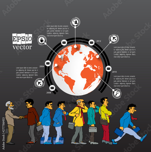 Business infographic layout. Design colorful presentation templates.