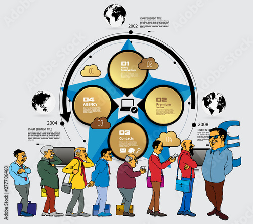 Business infographic layout. Design colorful presentation templates.