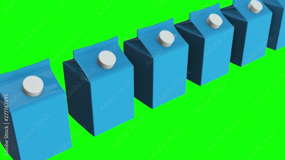 Milk or juice box. Retail package mockup. 3d render video available in 4k FullHD and HD render footage Milk or juice box. Retail package mockup. 3d render video available in 4k FullHD and HD render footage