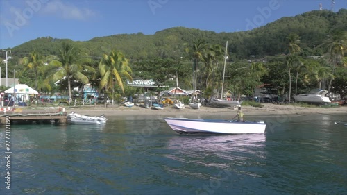 View leaving Port Elizabeth, Bequia, St. Vincent and The Grenadines, West Indies, Caribbean, Central America photo