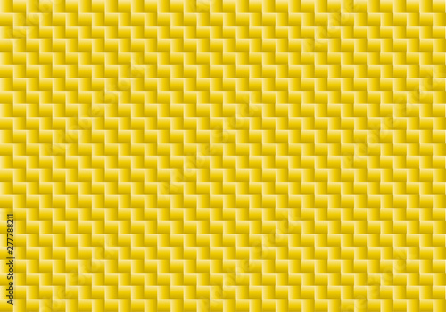 Fondo de baldosas amarillo con volumen.