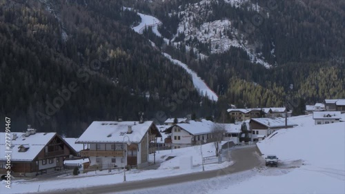 Penia village in winter, Province of Trento, Italy, Europe photo