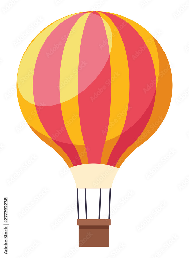 fun hot air balloon symbol - obrazy, fototapety, plakaty 