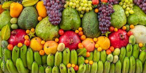 Exotic fruits display