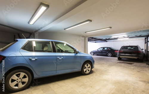 Car garage interior in a building © rilueda