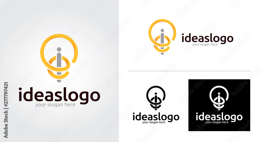 Ideas minimalist and creative logo set Ideas minimalist and creative logo set