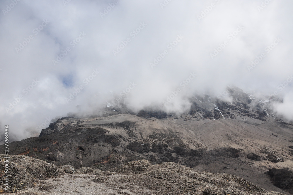 MounMountain Landscape Clouds Rock Africa