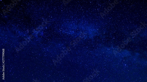 blue sky with stars and milky way © vasile