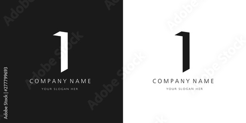 i logo, modern design letter character photo
