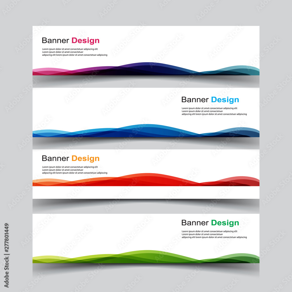 Naklejka premium Vector Abstract banner web template