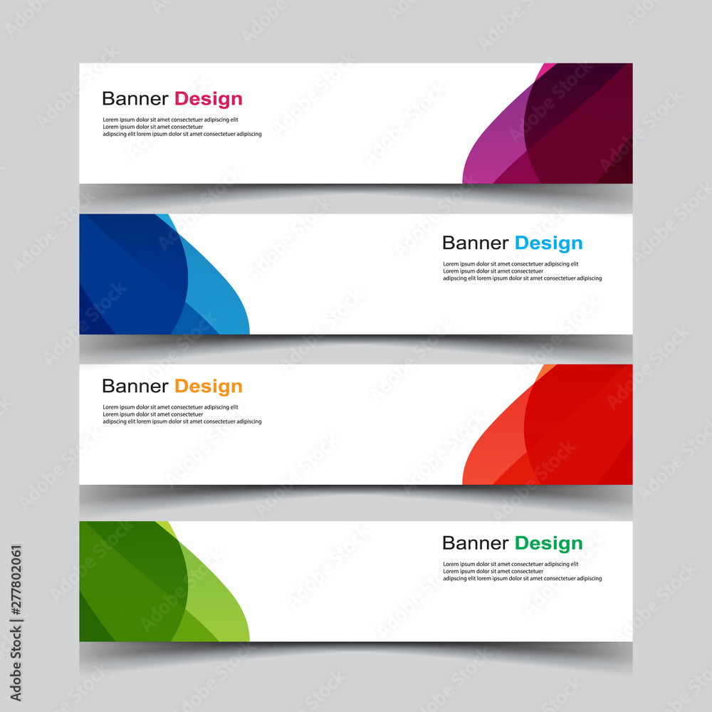 Vector Abstract banner web template