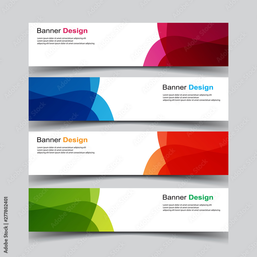 Vector Abstract banner web template Vector Abstract banner web template