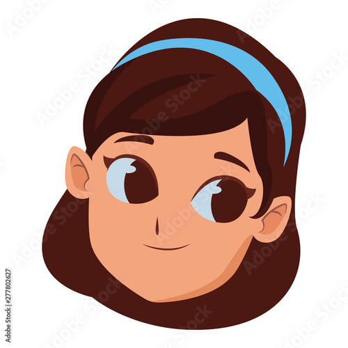 Wallpaper Mural girl smiling and happy Torontodigital.ca