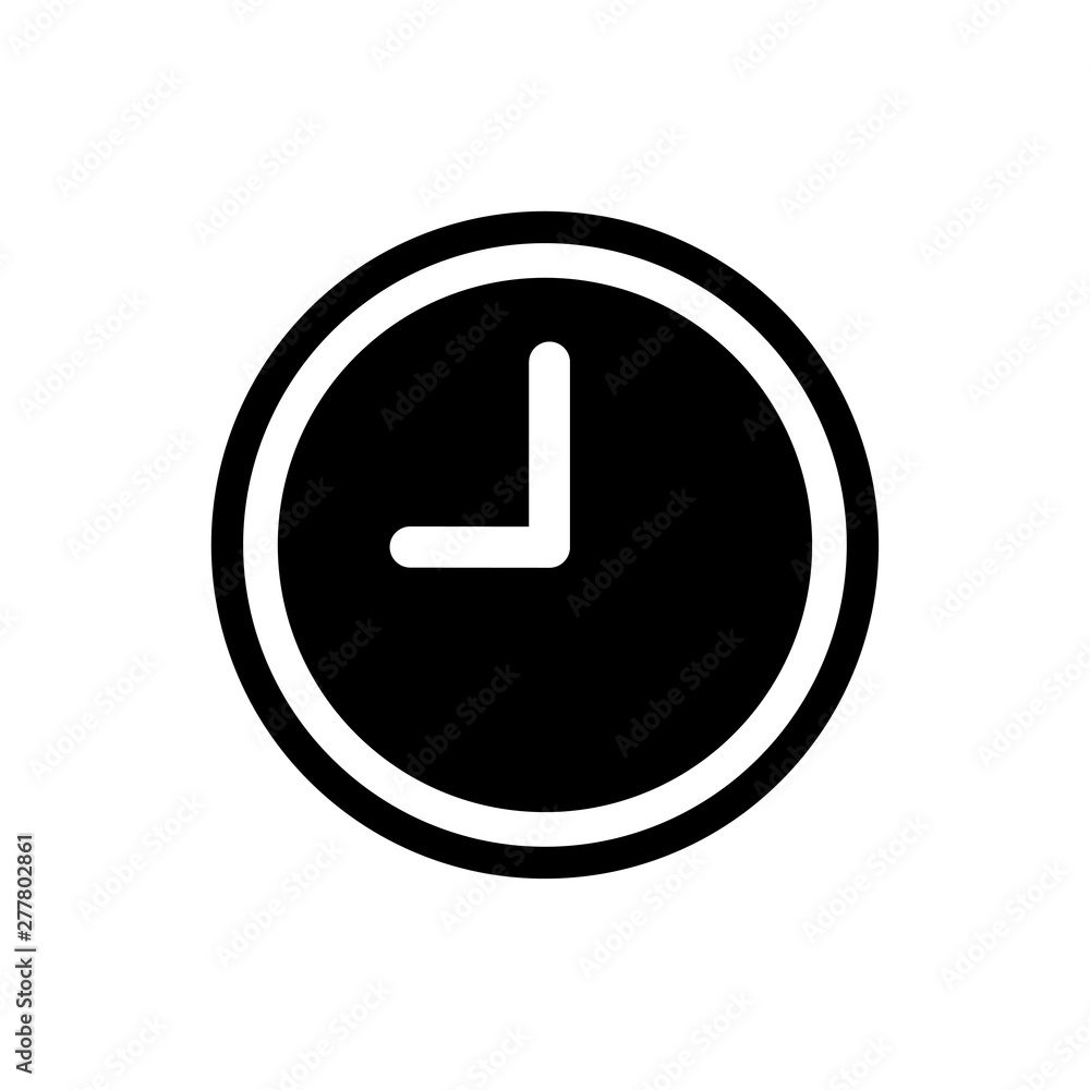 Clock symbol icon vector illustration Clock symbol icon vector illustration