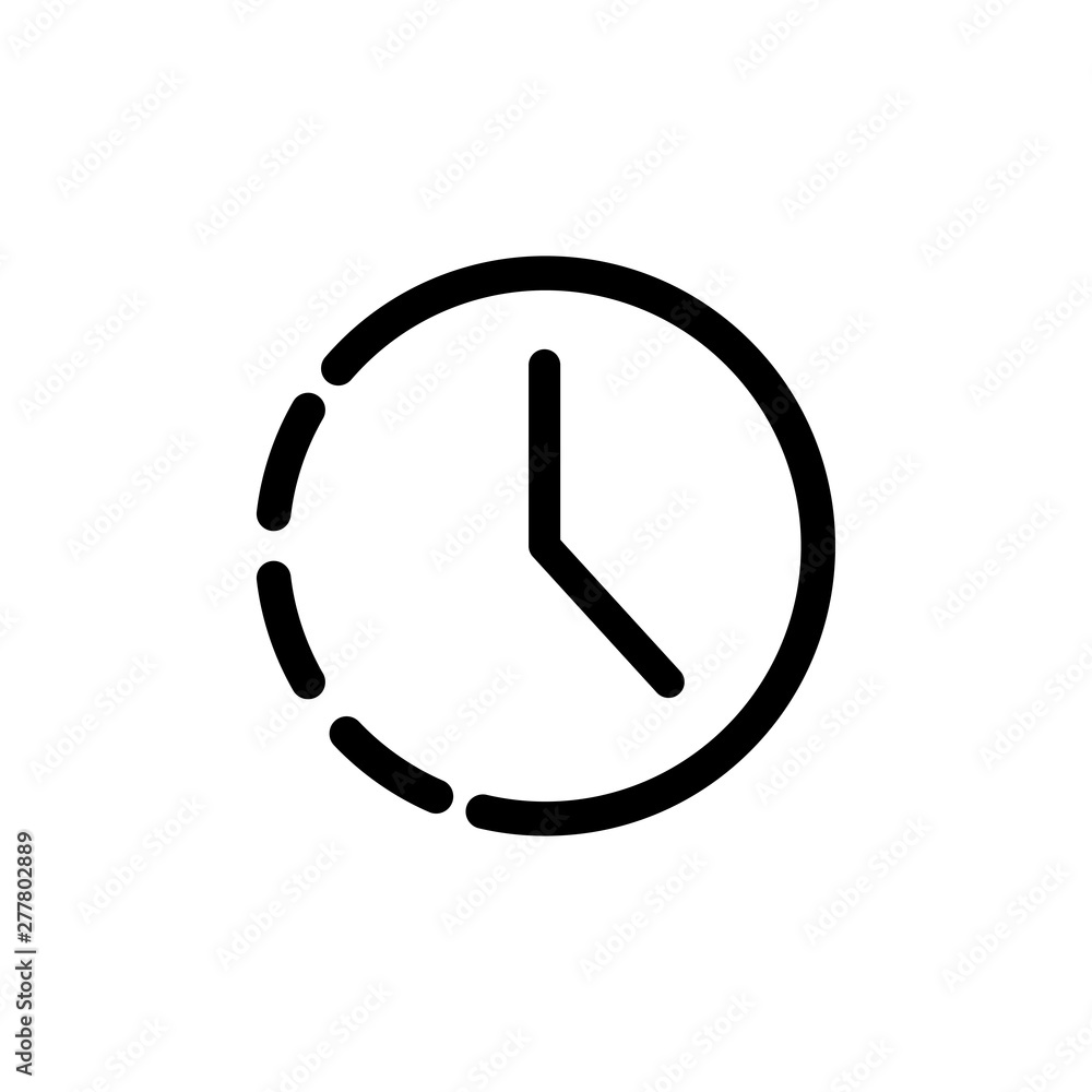 Clock symbol icon vector illustration Clock symbol icon vector illustration