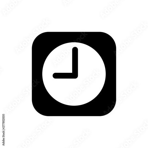 Clock symbol icon vector illustration