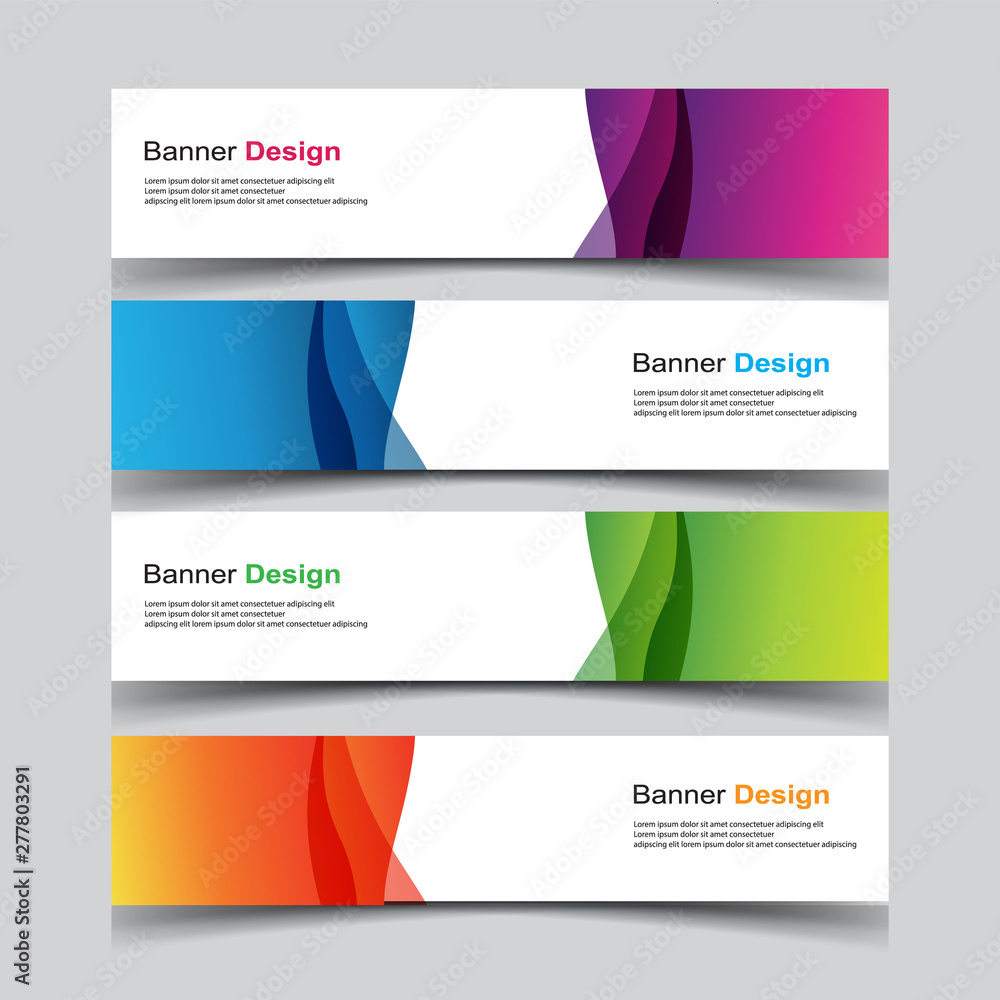 Vector Abstract geometry banner web template background