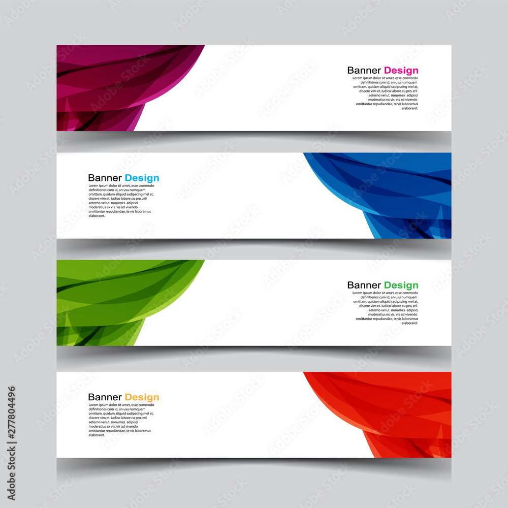 Fototapeta premium Vector Abstract geometry banner web template background