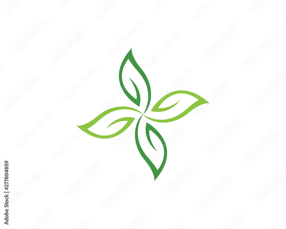 Leaf background icon illustration Leaf background icon illustration