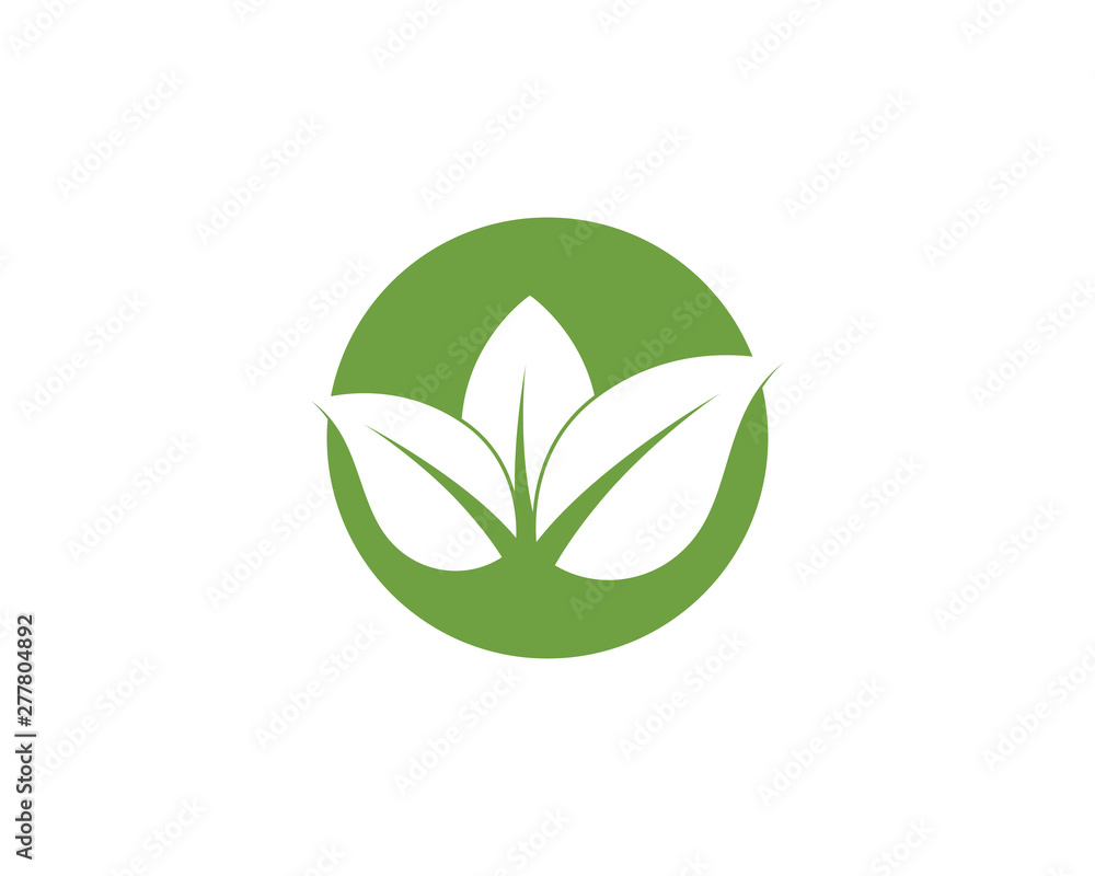 Leaf background icon illustration Leaf background icon illustration