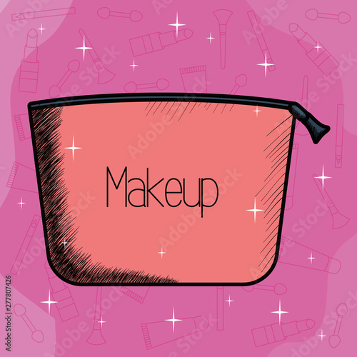 make up bag container icon