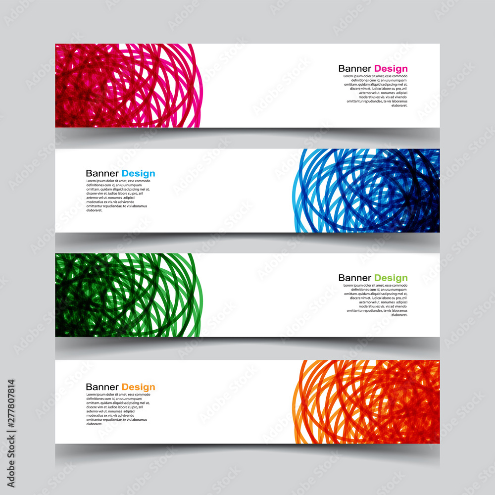 Fototapeta premium Vector Abstract geometry banner web template background