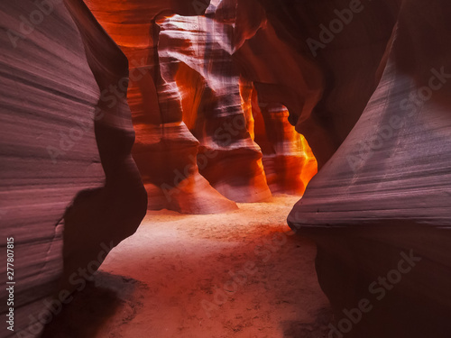 shot of the walls of upper antelope canyon in arizona