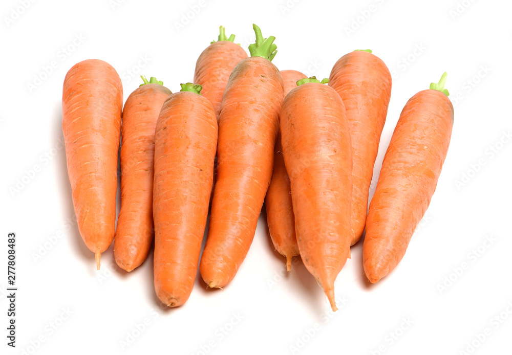 Fresh carrot on a white background Fresh carrot on a white background