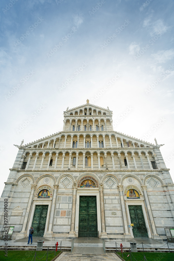 Obraz premium Pisa cathedral facade in Italy