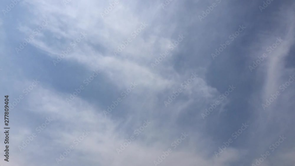 さわやかな青空とうす雲 タイムラプス さわやかな青空とうす雲 タイムラプス