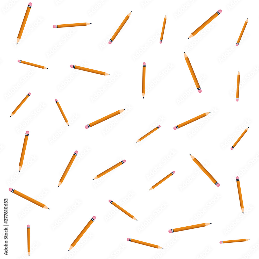 pencils education pattern white background pencils education pattern white background